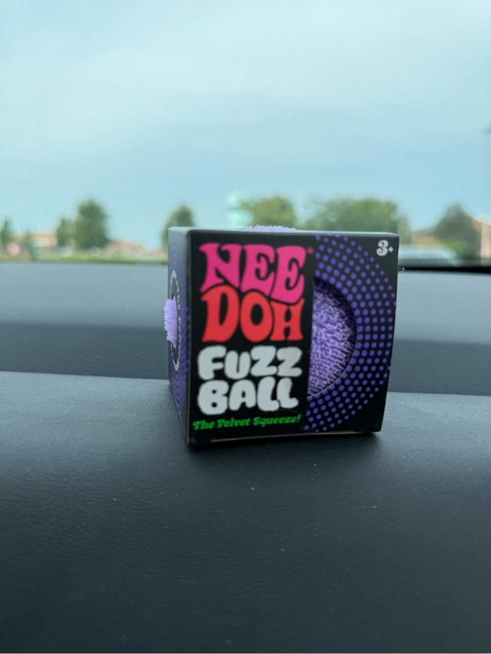 NeeDoh Fuzz Ball Velvet Squeeze- Purple
